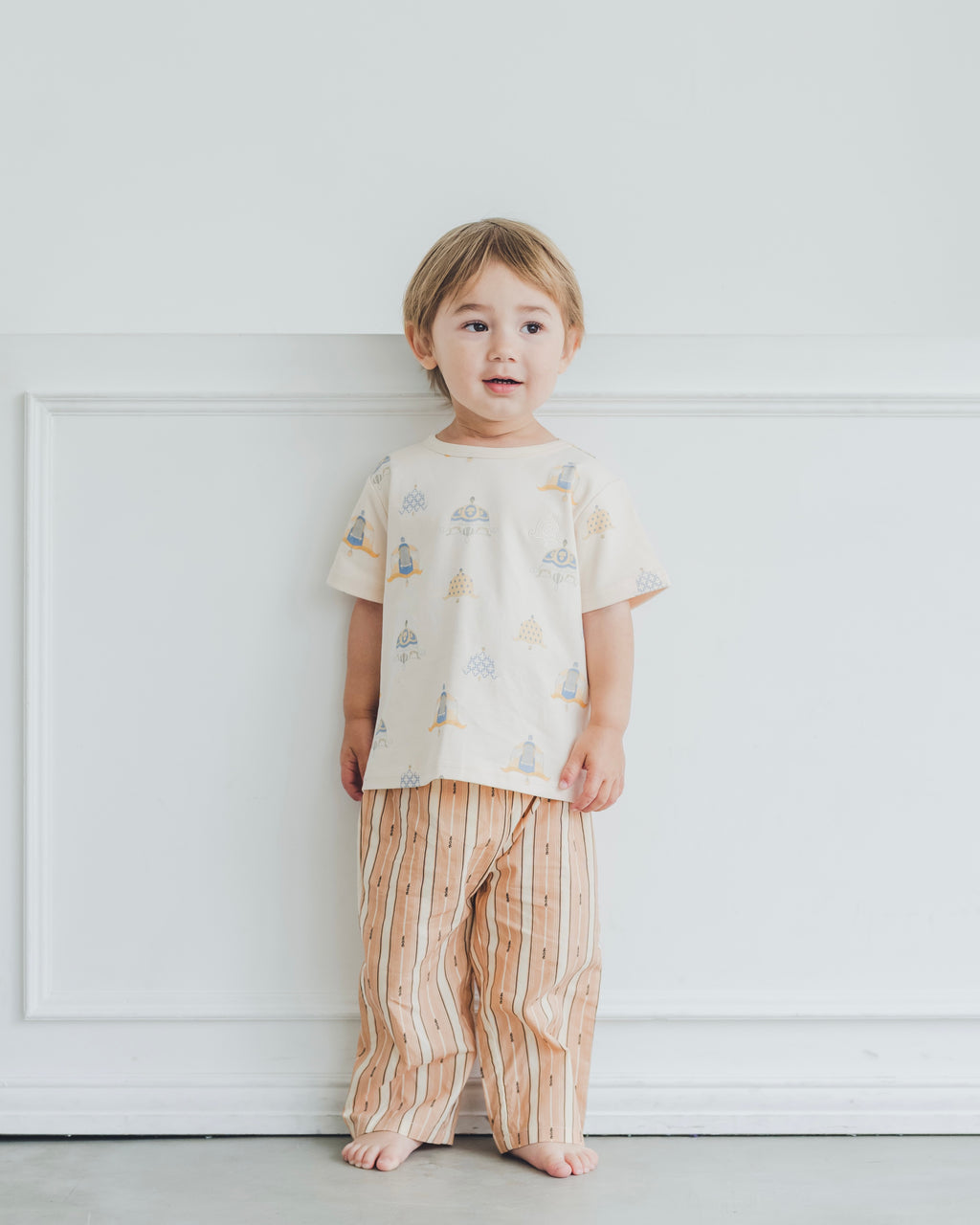Straight Pants -lce stripe-
