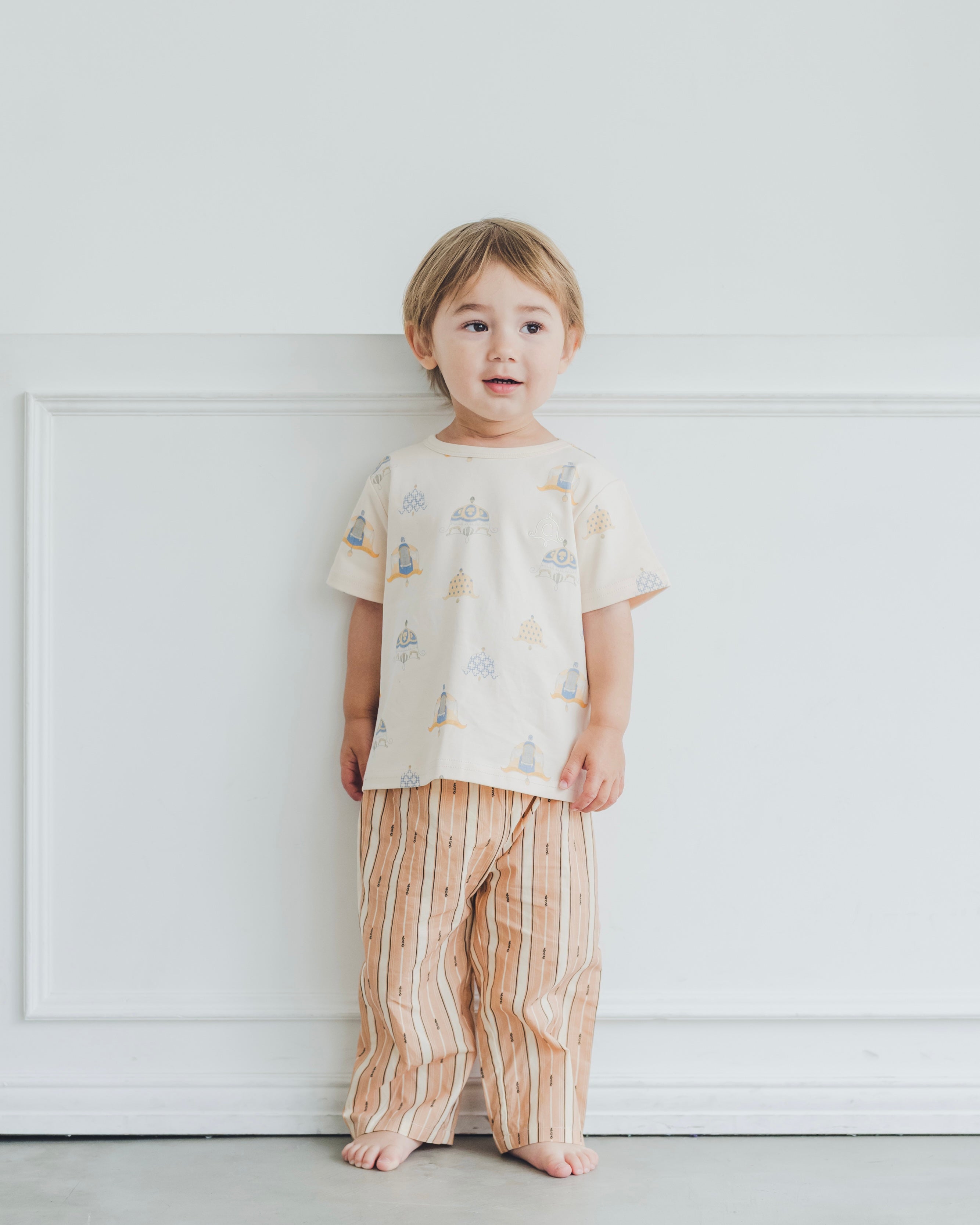 Straight Pants -lce stripe-