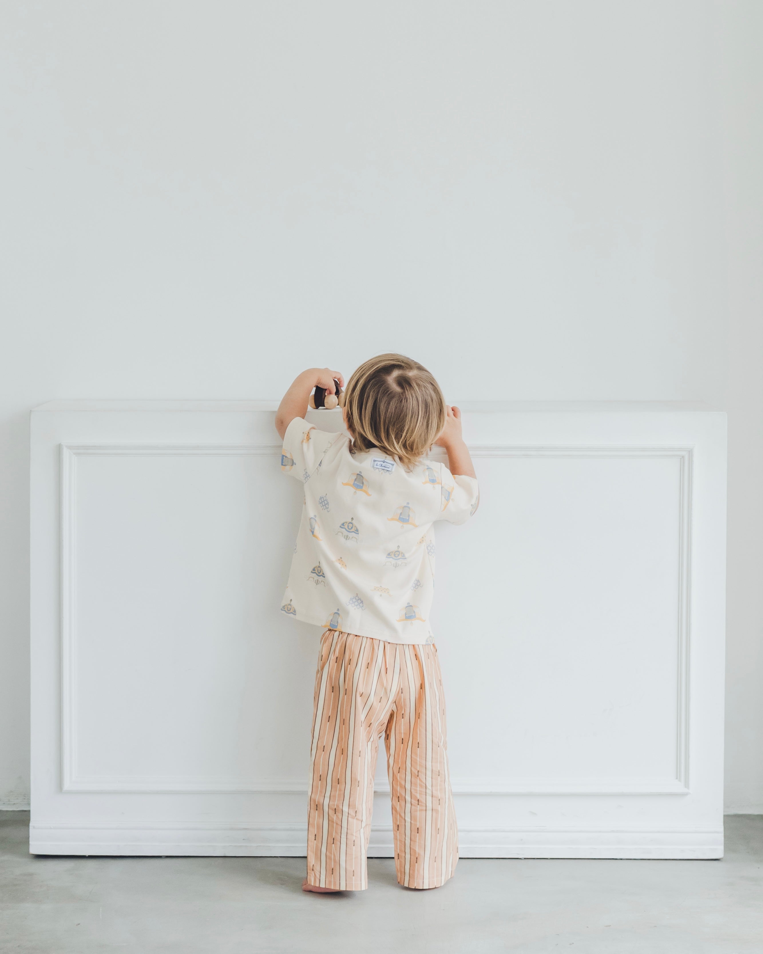 Straight Pants -lce stripe-